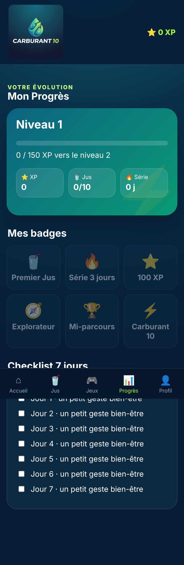 Interface Progrès