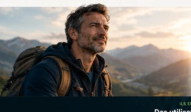 Homme consultant l'application au quotidien